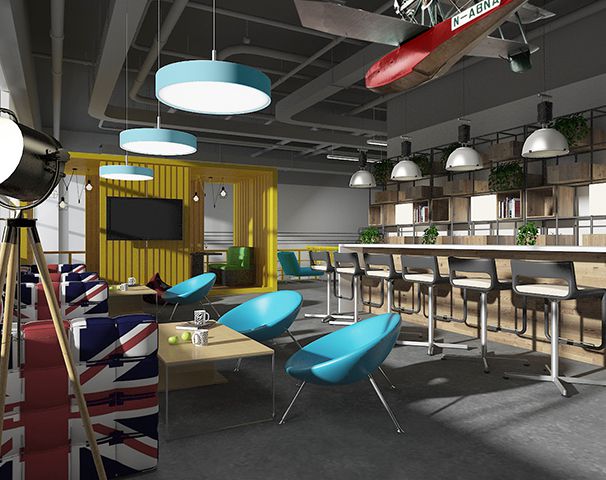 辦公室休閑區(qū)設(shè)計(jì)實(shí)景圖